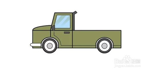 怎么画一辆皮卡车