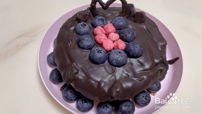 无奶油巧克力生日蛋糕的做法