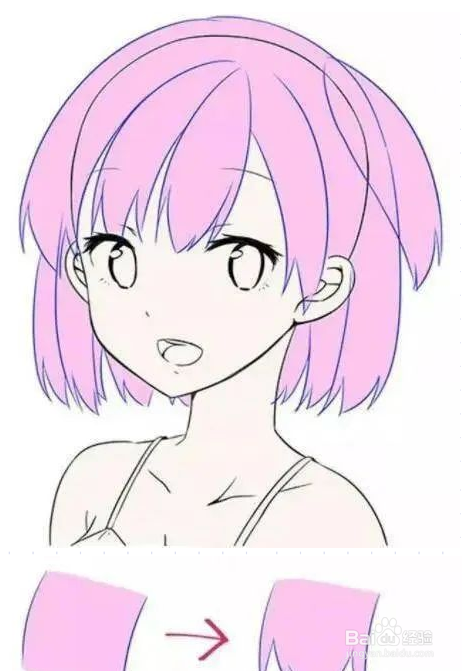 漫画头发怎么画