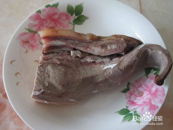 家常菜爆炒牛头肉的做法