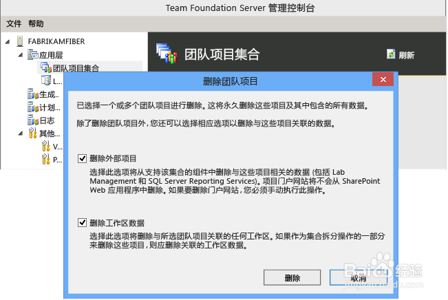 VS删除团队项目