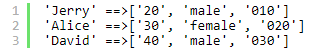 python 如何将各列表关联起来