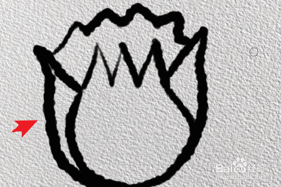 ps线稿粗细不均匀如何整体液化处理？