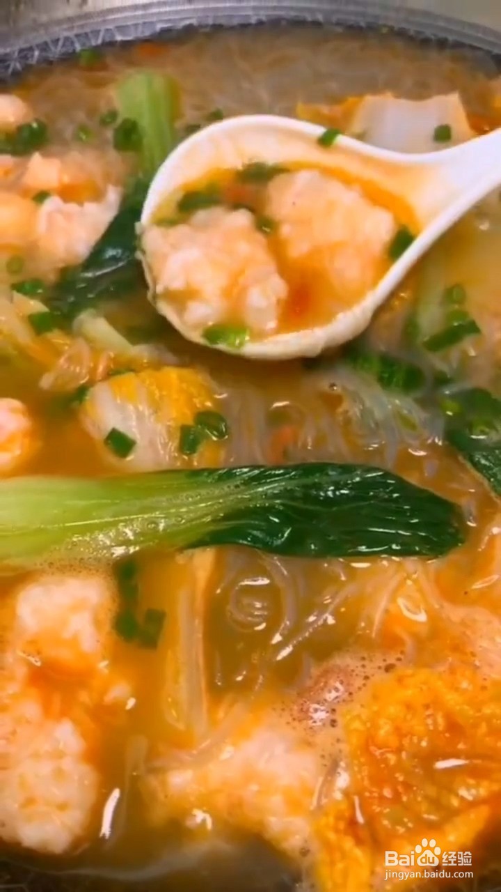 如何制作粉丝娃娃菜虾仁汤