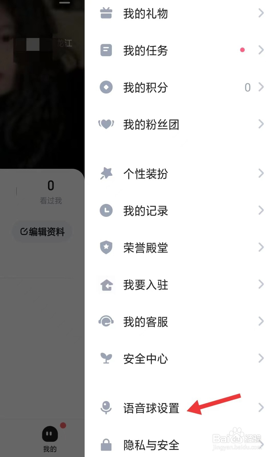 谜境app怎么找到语音球设置