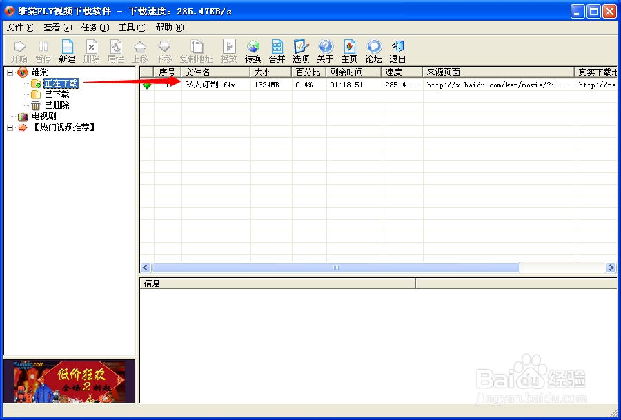 用下载工具下载视频（维棠FLV下载软件）