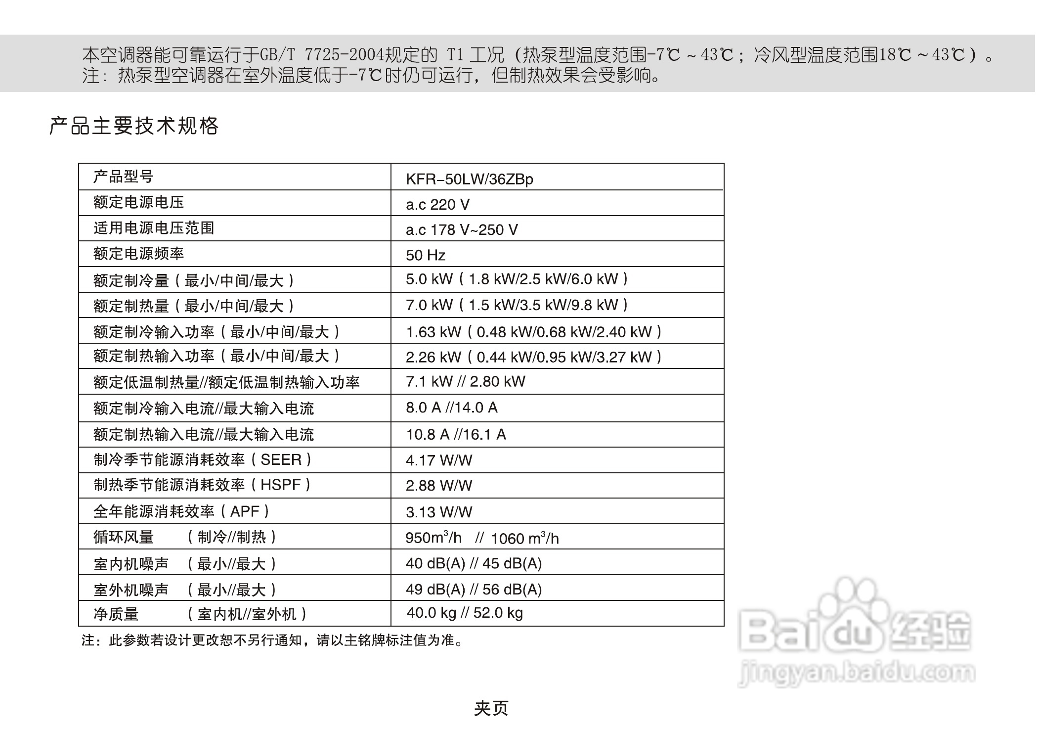 海信空调器KFR-50LW/36ZBp型使用说明书:[3]