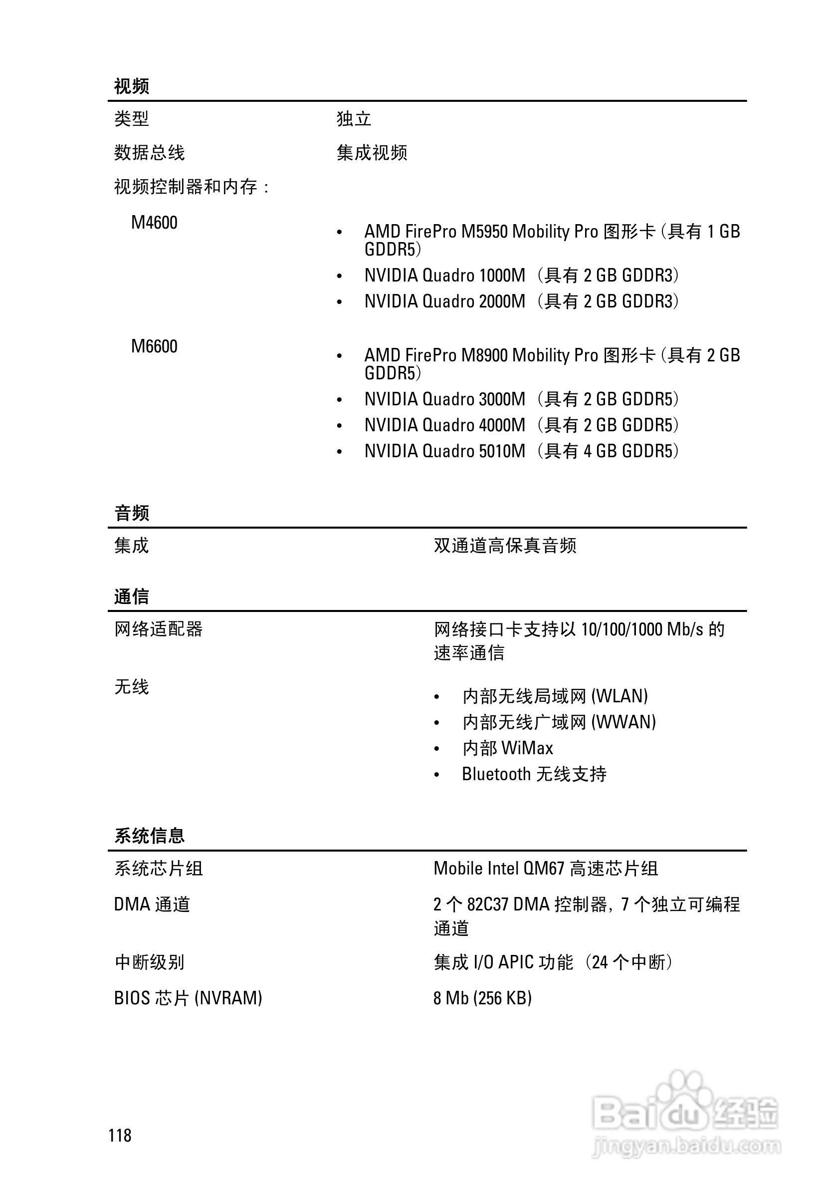 戴尔Precision M4600笔记本电脑使用说明书:[12]