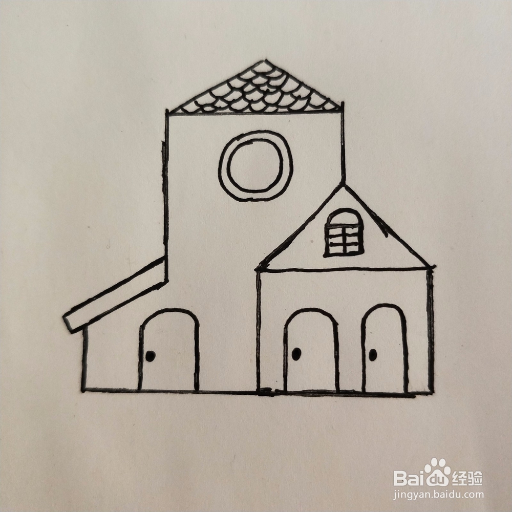 宝宝启蒙画：图形世界里的小房子