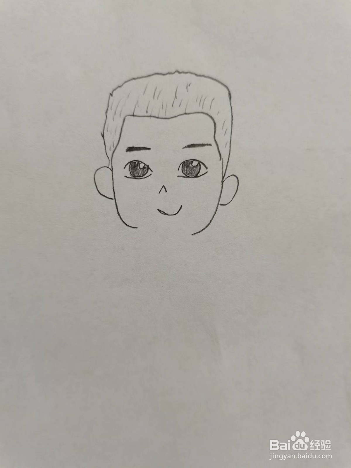 吃棒棒糖的小男孩怎么画