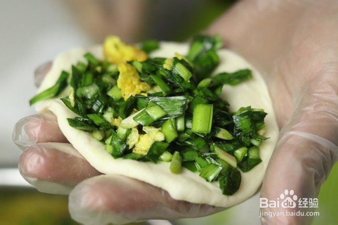 风味韭菜鸡蛋饼