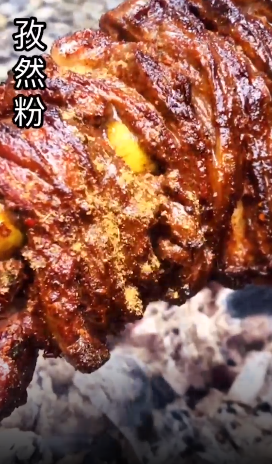 野外如何烤羊腿