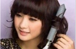 教你自己在家烫梨花头