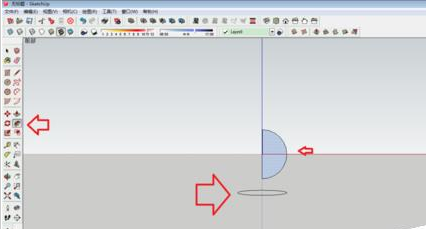 草图大师怎样绘制三维球体模型