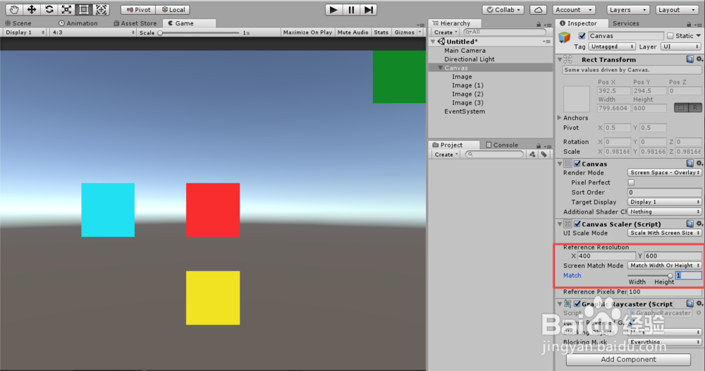 Unity UGUI技巧 之 Canvas对屏幕的自适应适配
