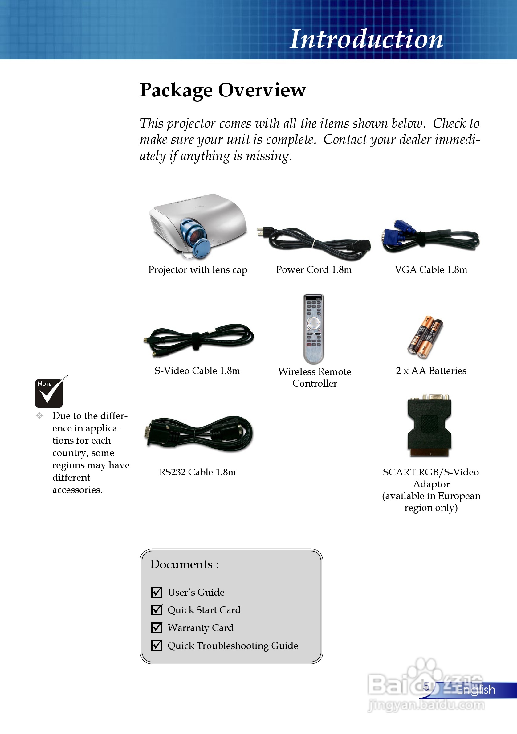 奥图玛投影机EP910型说明书:[1]