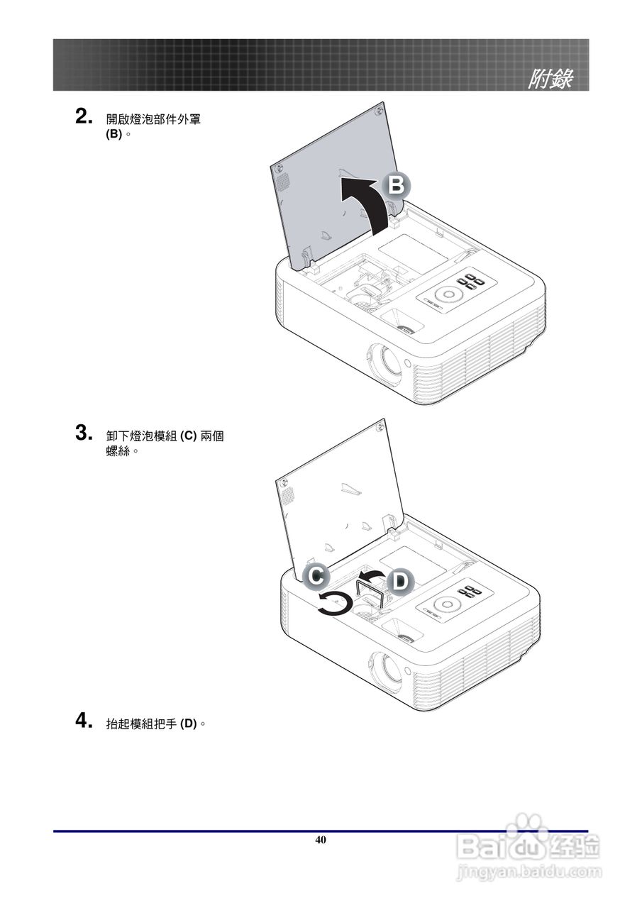 奥图玛投影机EP771型说明书:[4]