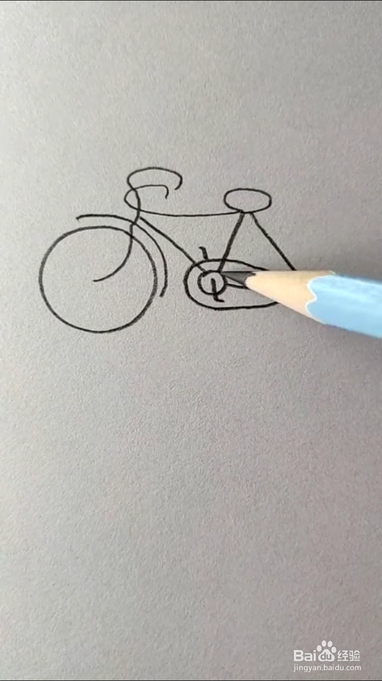 山地自行车的简笔画如何画？