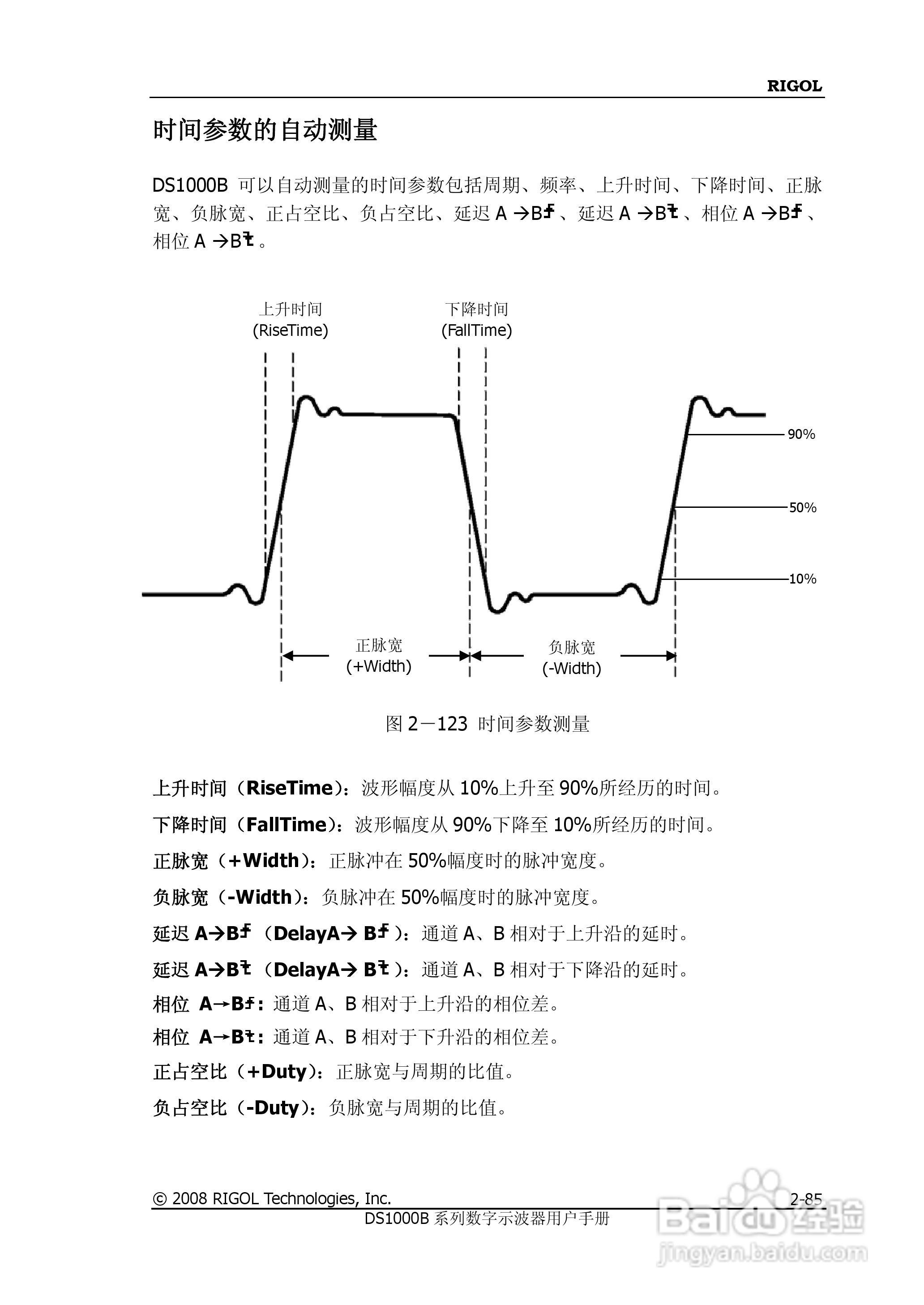 RIGOL DS1000B系列数字示波器用户手册:[12]