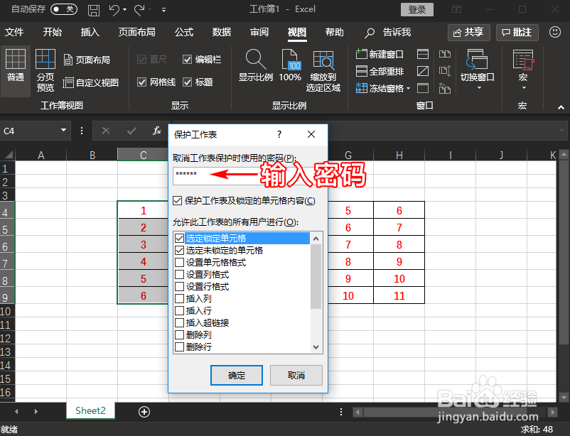 如何锁定Excel单元格使其无法被编辑或修改?