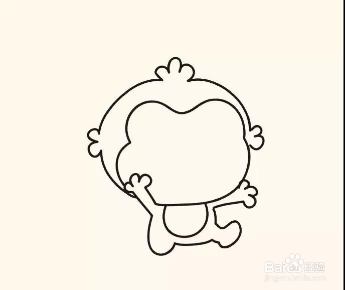 简笔画：萌猴子画法