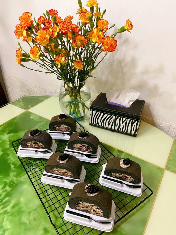 奥利奥桑葚蛋糕卷