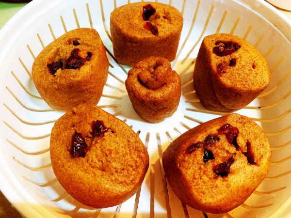 黄豆薏米粉蔓越莓馒头