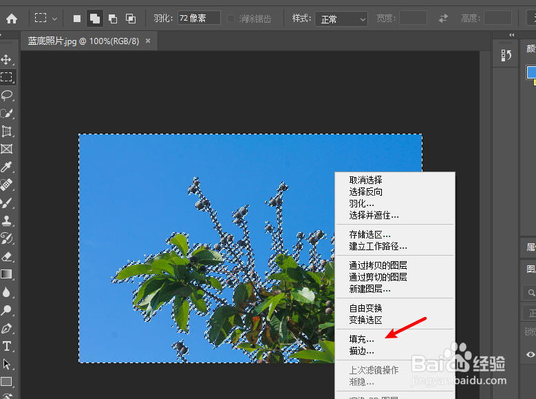 照片蓝底换成白底怎么换