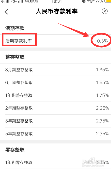 中国农业银行如何查看活期存款利率