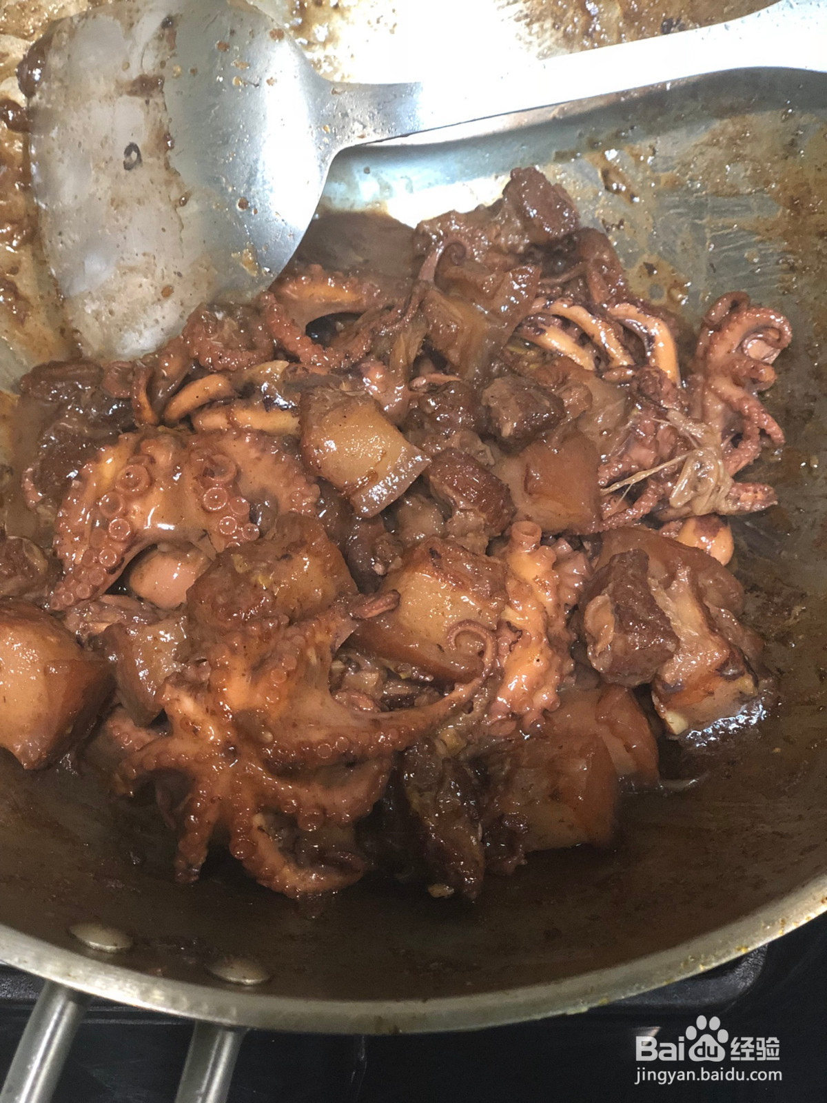 八爪鱼炖红烧肉的做法