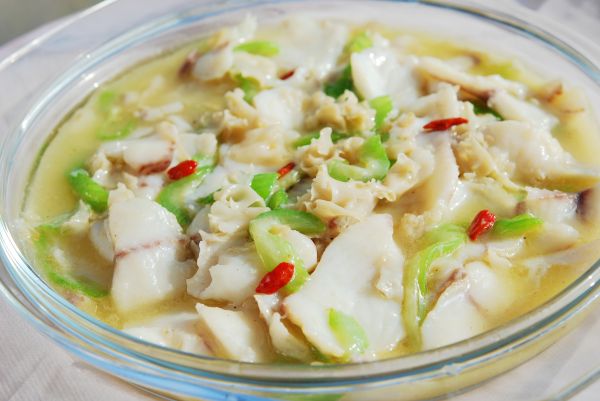 丝瓜何仙菇溜鱼片