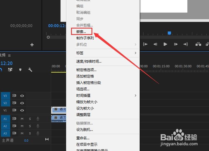 PR 2018如何使用序列的嵌套功能