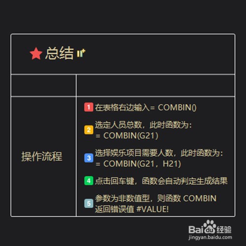 COMBIN函数怎么使用