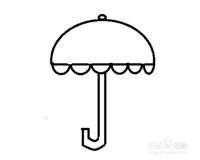 简笔画-如何画雨伞的简笔画
