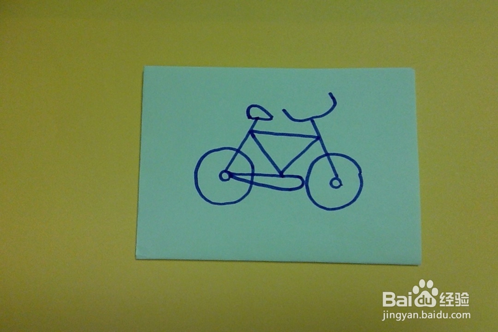 简笔画怎样画自行车的画法幼儿兴趣培养学画车子