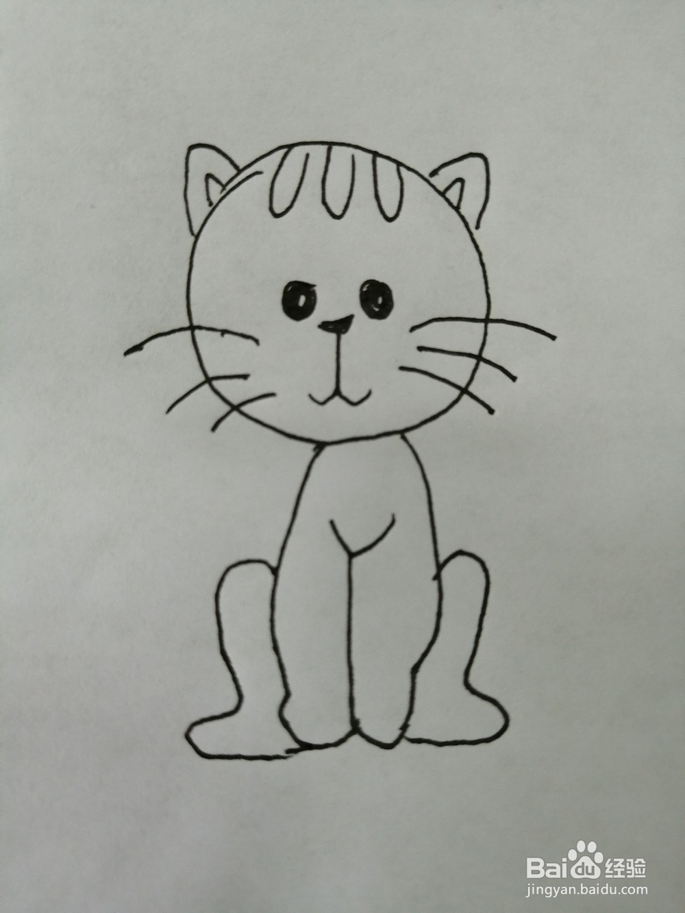 爱吃鱼的小猫咪怎么画