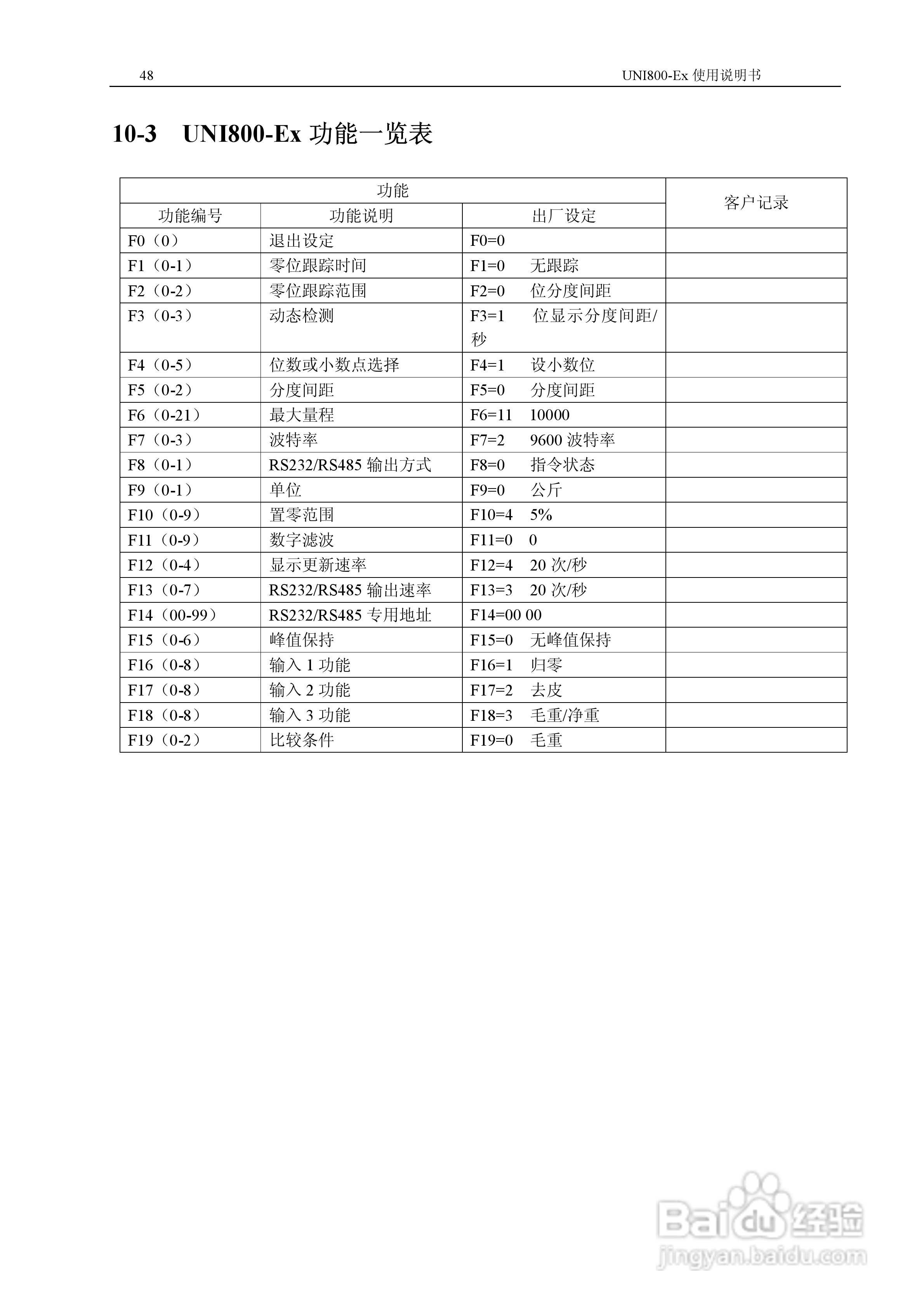 UNI800-EX称重显示器说明书:[5]
