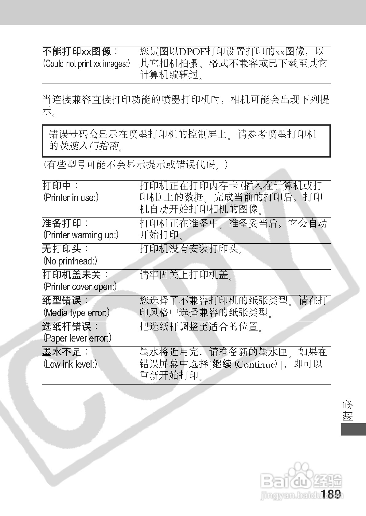 佳能PowerShot A70数码相机使用说明书:[20]