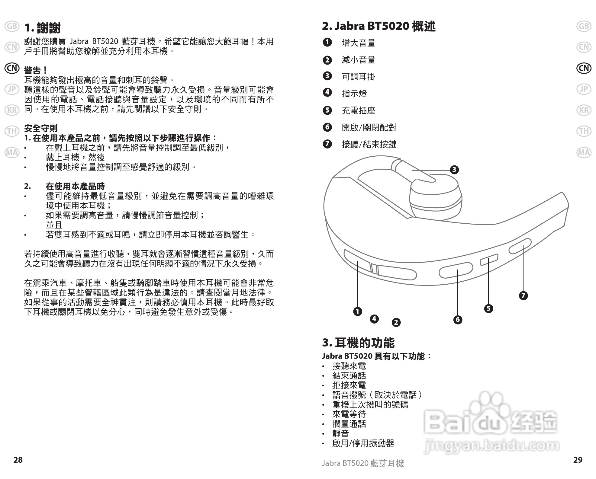 Jabra BT5020蓝牙耳机使用手冊:[2]
