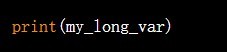 python long变量的使用