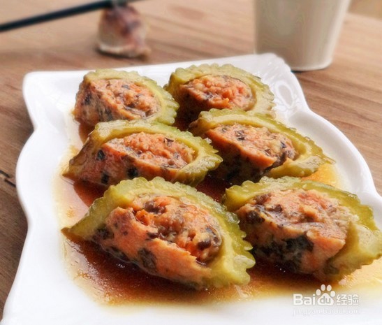 好吃有美容的---酿苦瓜做法