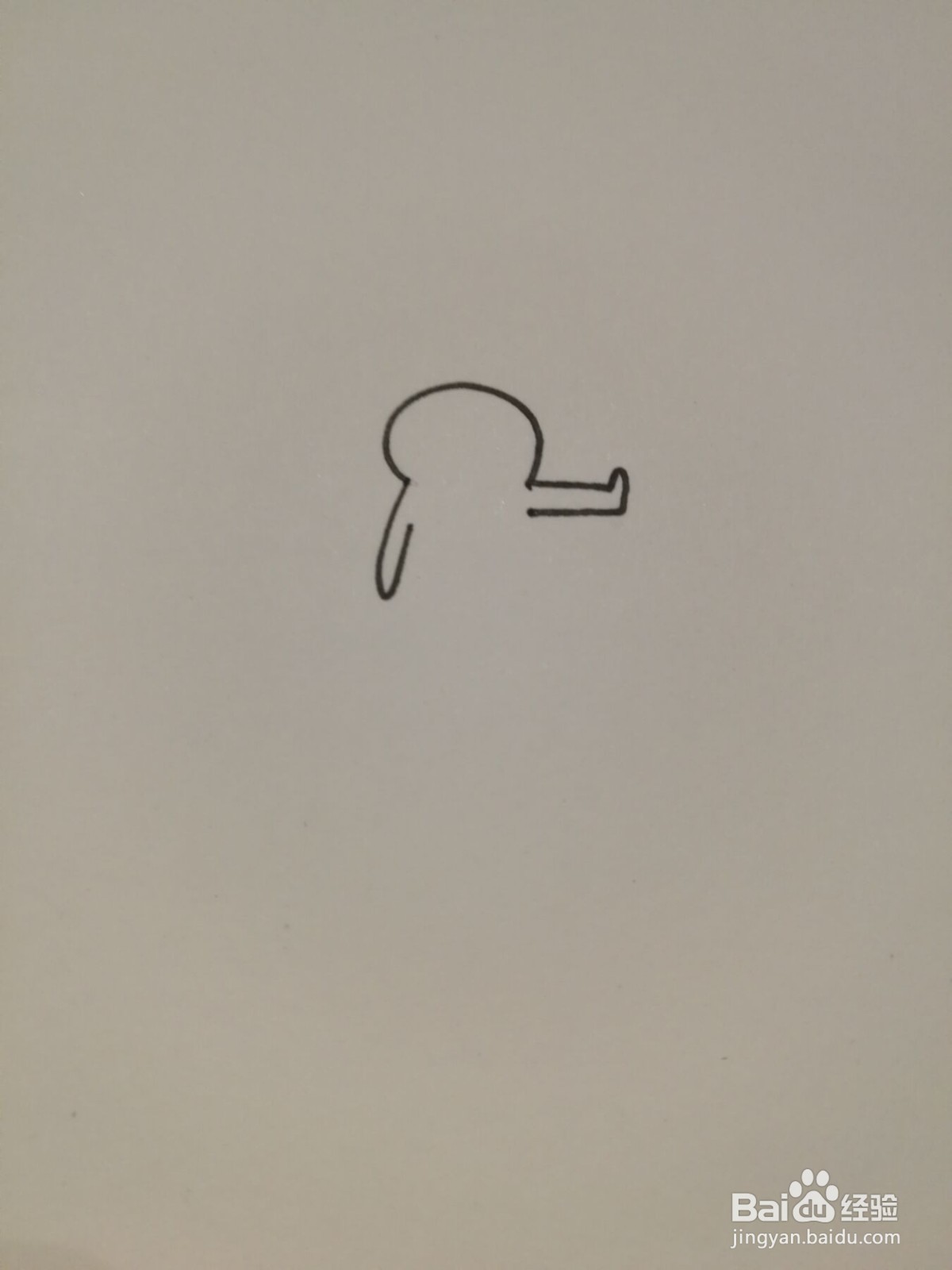 一个人发射爱心的简笔画