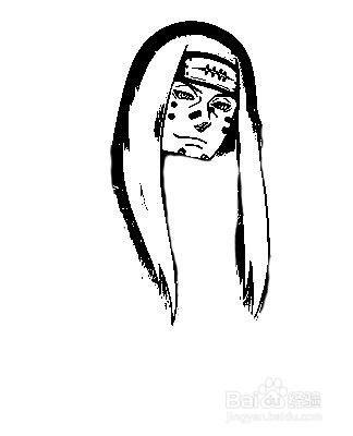 简笔画动漫人物人间道的画法