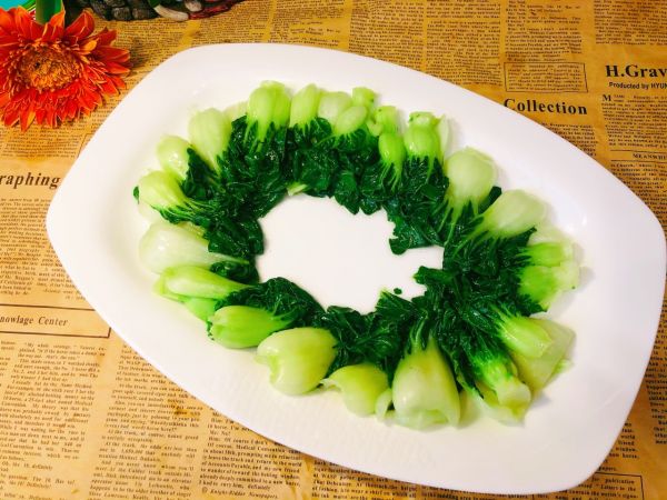 奶白菜醋蟹粉豆腐