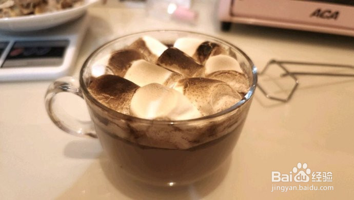 棉花糖热巧克力冬季热饮的做法