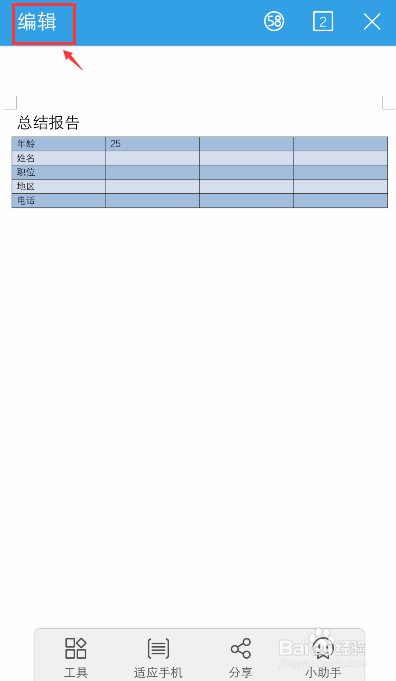 手机WPS怎么查看字数统计