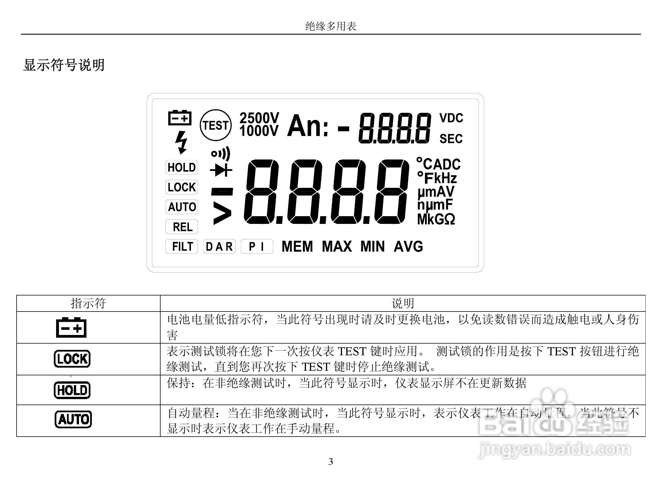 华仪MS5208数字多用表使用说明书:[1]