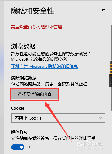 Microsoft Edge 浏览数据怎么清除