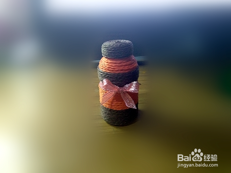 废物利用做古朴的棉签筒