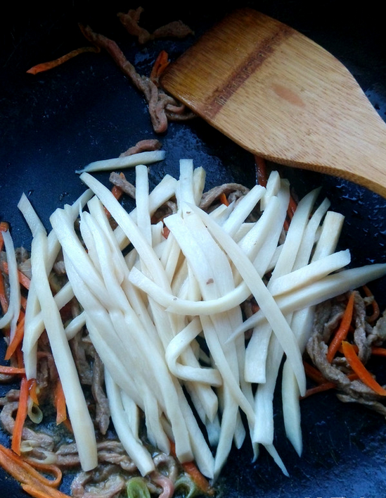 蚝油杏鲍菇炒肉丝